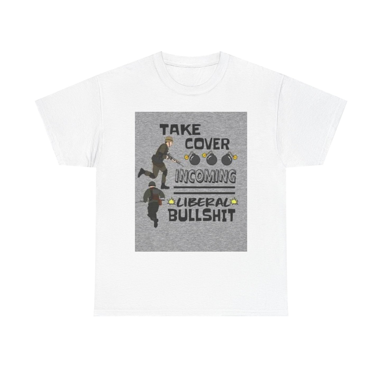 Liberal Bullshirt Unisex Heavy Cotton Tee, Fun Political Humor Shirt, Gift for Activists, Casual Wear, Statement Tee