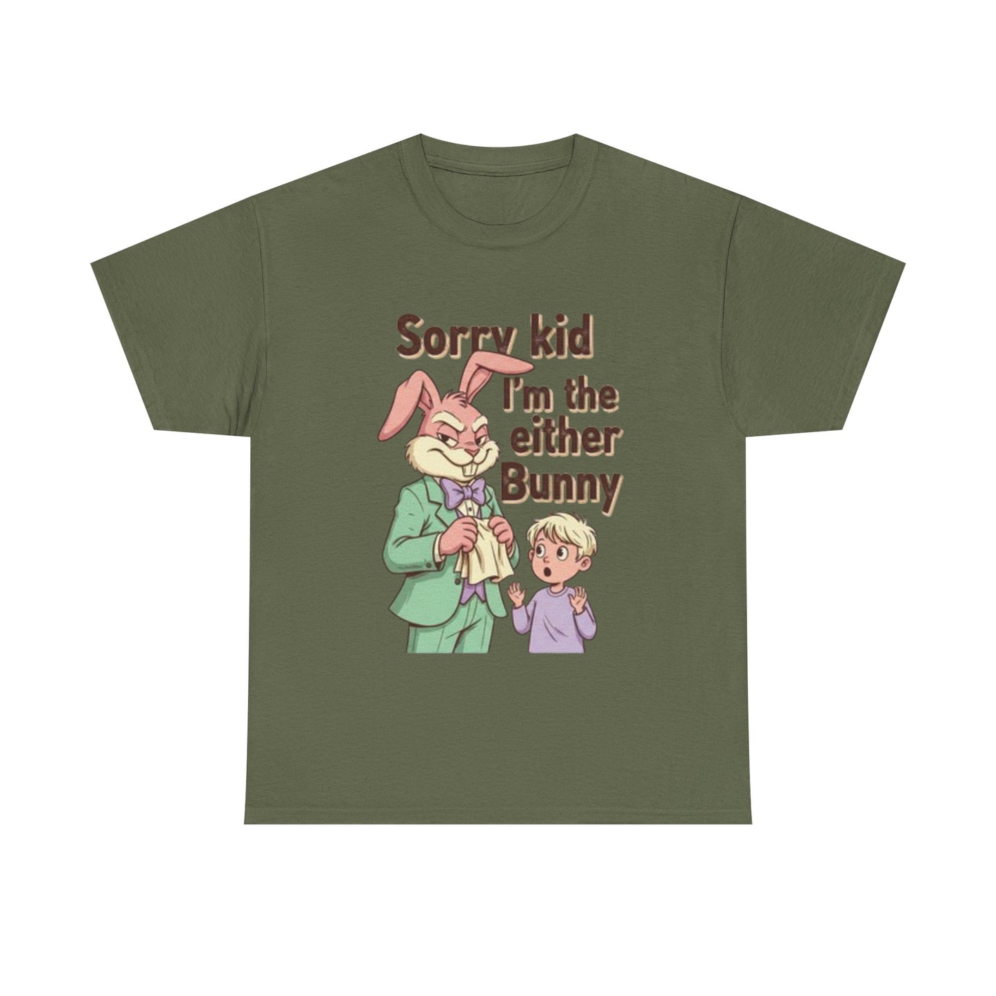 Easter Tee — "Sorry Kid I'm the Easter Bunny" Retro Bunny Graphic T-Shirt