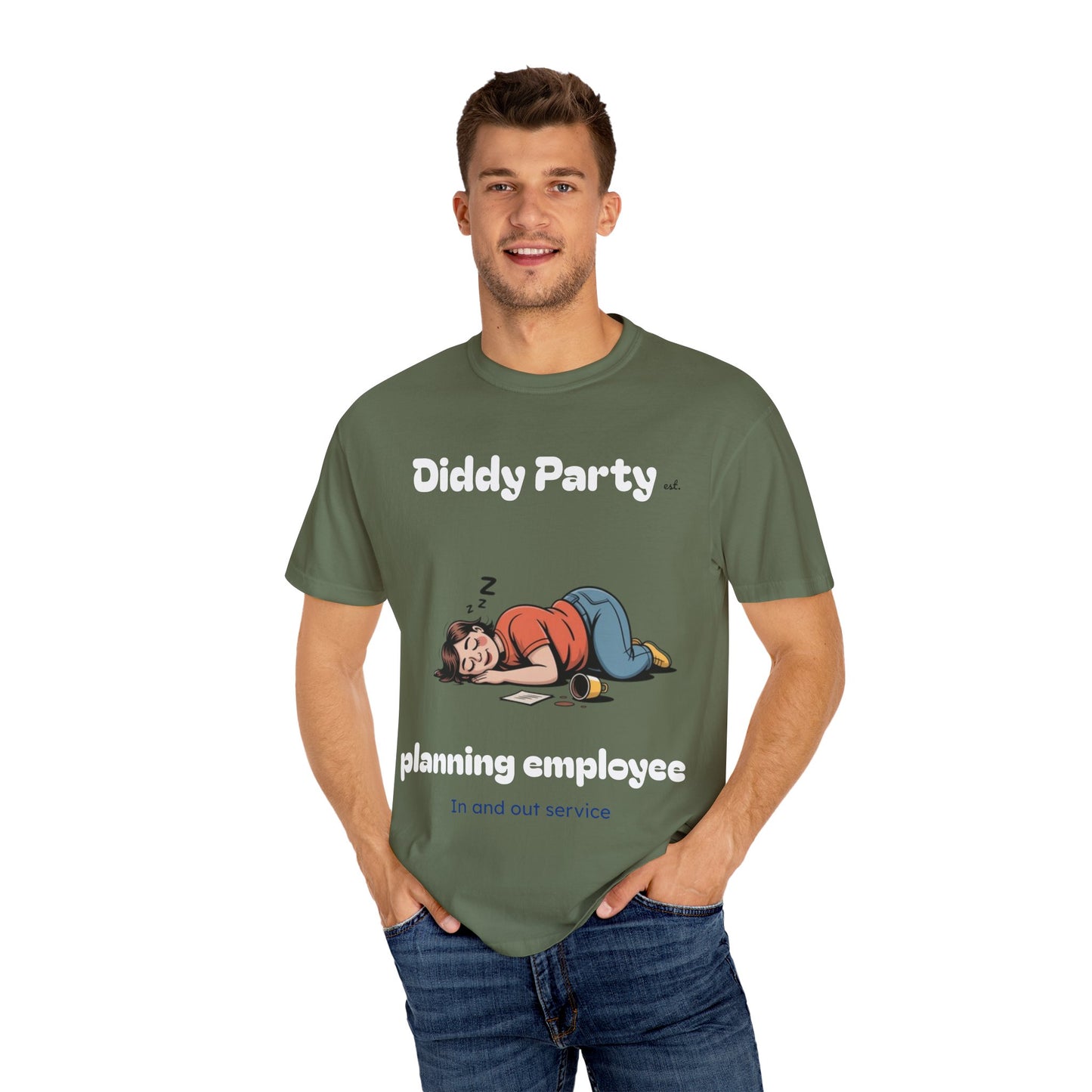 Funny Unisex Garment-Dyed T-shirt – Perfect for Lazy Days and Relaxation