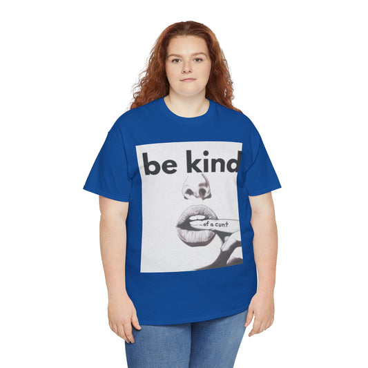 Unisex Heavy Cotton Tee - "Be Kind" Graphic T-Shirt, Casual Wear, Gift for Men & Women, Affirmation Shirt, Everyday Style