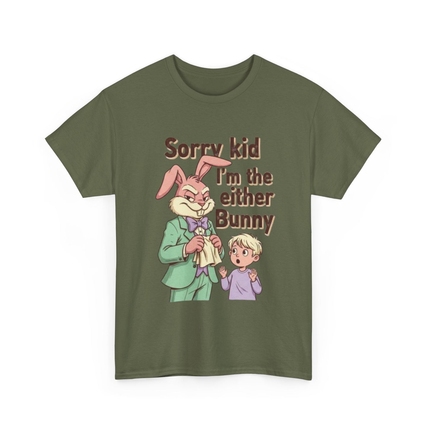 Easter Tee — "Sorry Kid I'm the Easter Bunny" Retro Bunny Graphic T-Shirt