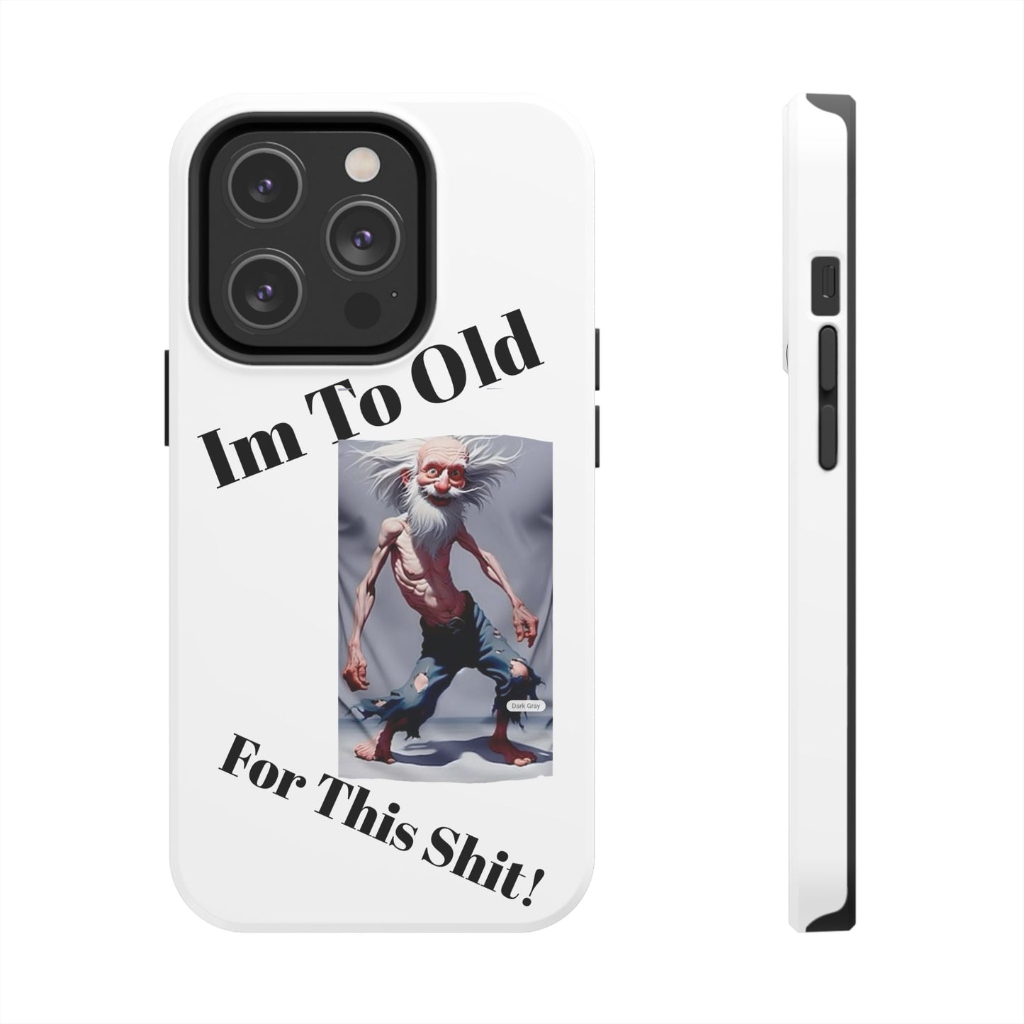 Humorous Tough Phone Cases, Quirky Phone Accessories, Gifts for Seniors, Fun Tech Gadgets, Unique Dad Gifts, Phone Protection