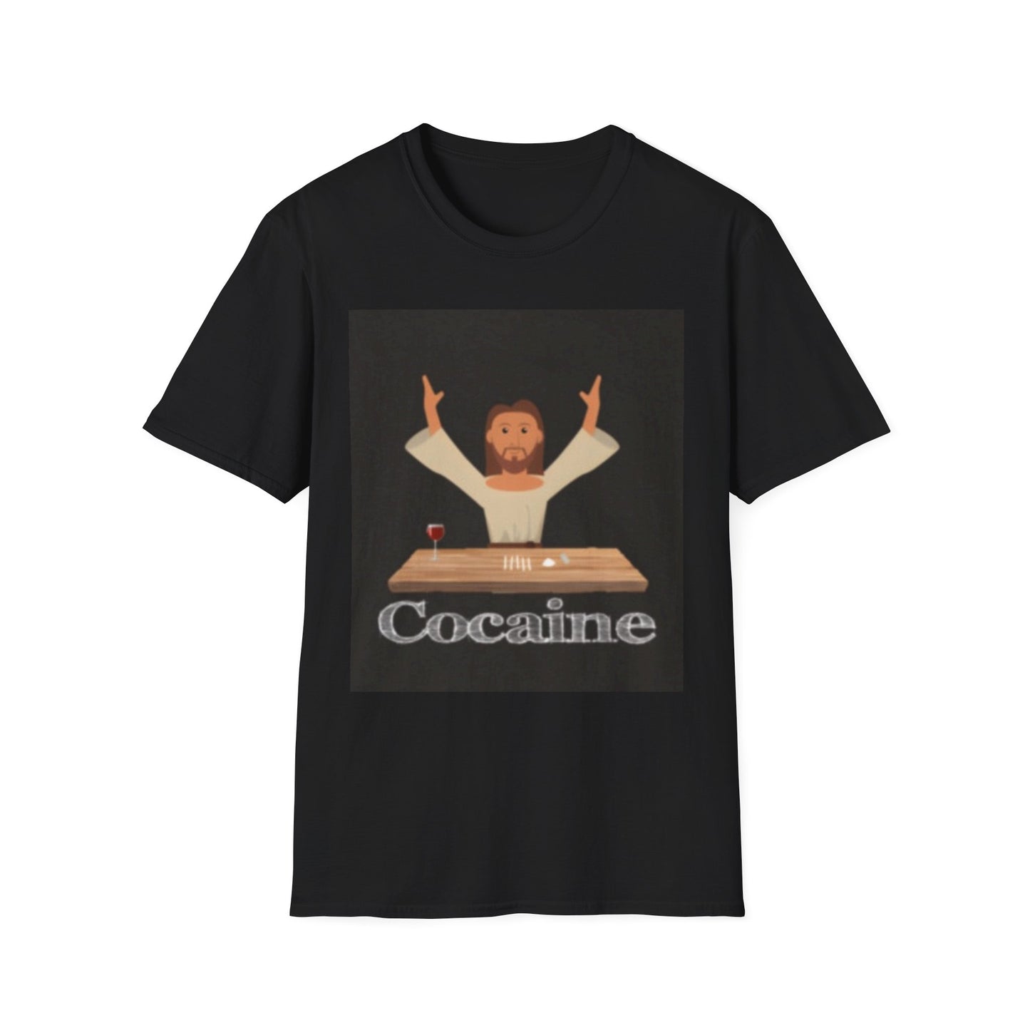 Cocaines Miracle Unisex Softstyle T-Shirt, Men's & Women's Tee, Funny Graphic Shirt, Humorous Gift, Casual Wear, Birthday Present