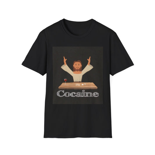 Cocaines Miracle Unisex Softstyle T-Shirt, Men's & Women's Tee, Funny Graphic Shirt, Humorous Gift, Casual Wear, Birthday Present