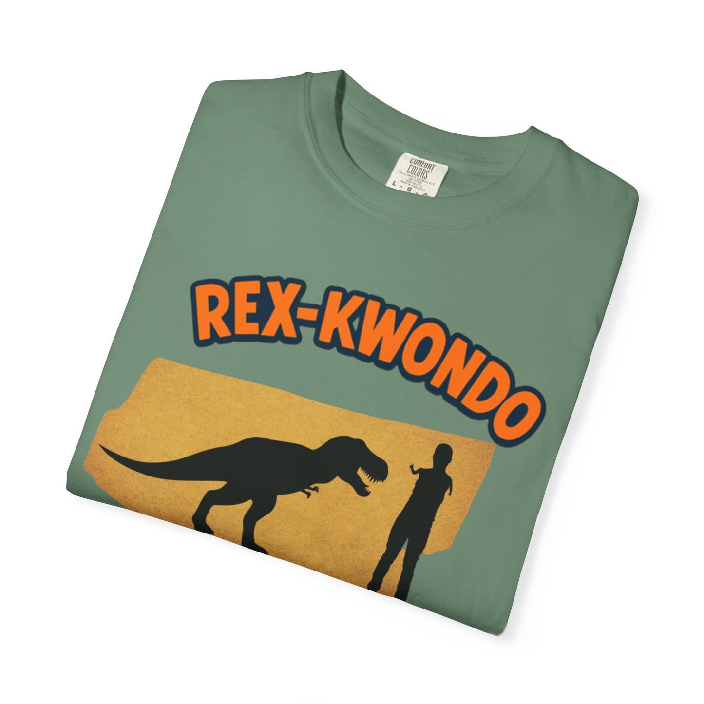 Rex-Kwondo T-Shirt — Funny Dinosaur Martial Arts Tee (“It's all in the wrist”)