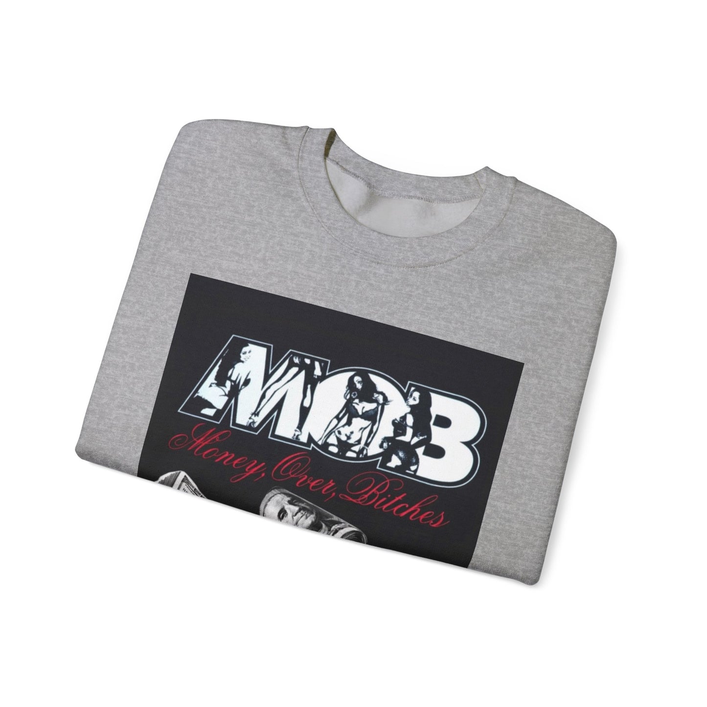 Minimal Cat Row Crewneck Sweatshirt - Subtle Watercolor Cat Art