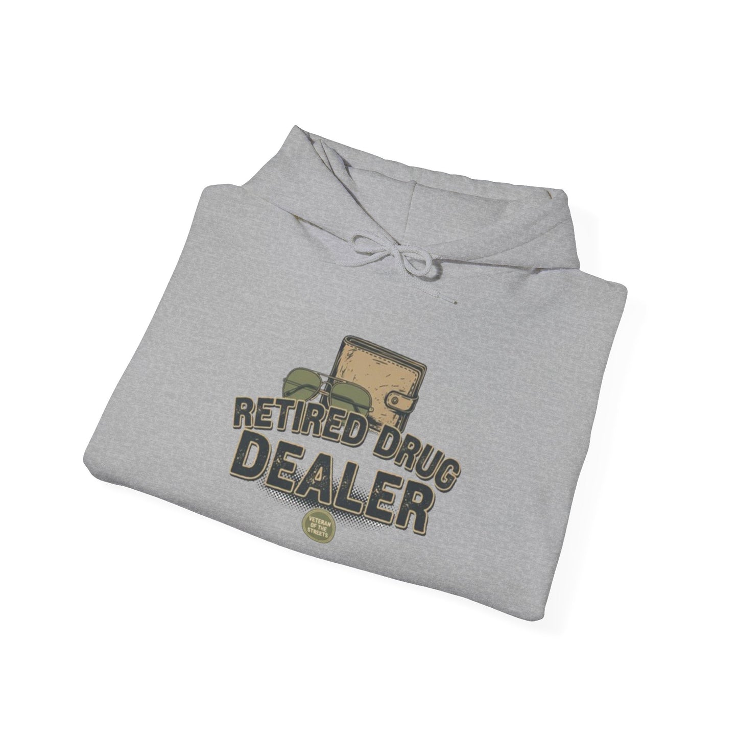 Retired Drug Dealer Hoodie — Funny Vintage Skid Row Retirement Gift