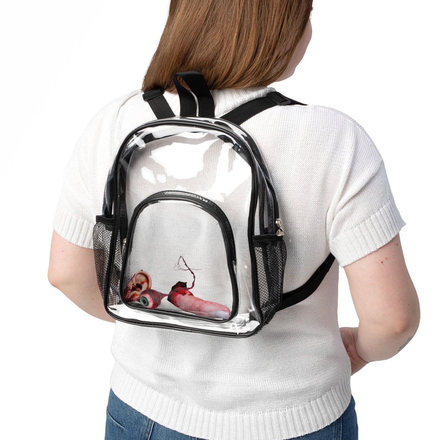 Transparent Stadium Backpack, Clear Bag for Concerts, Festivals, Sports Events, School, Travel, Compliant Rave Gear