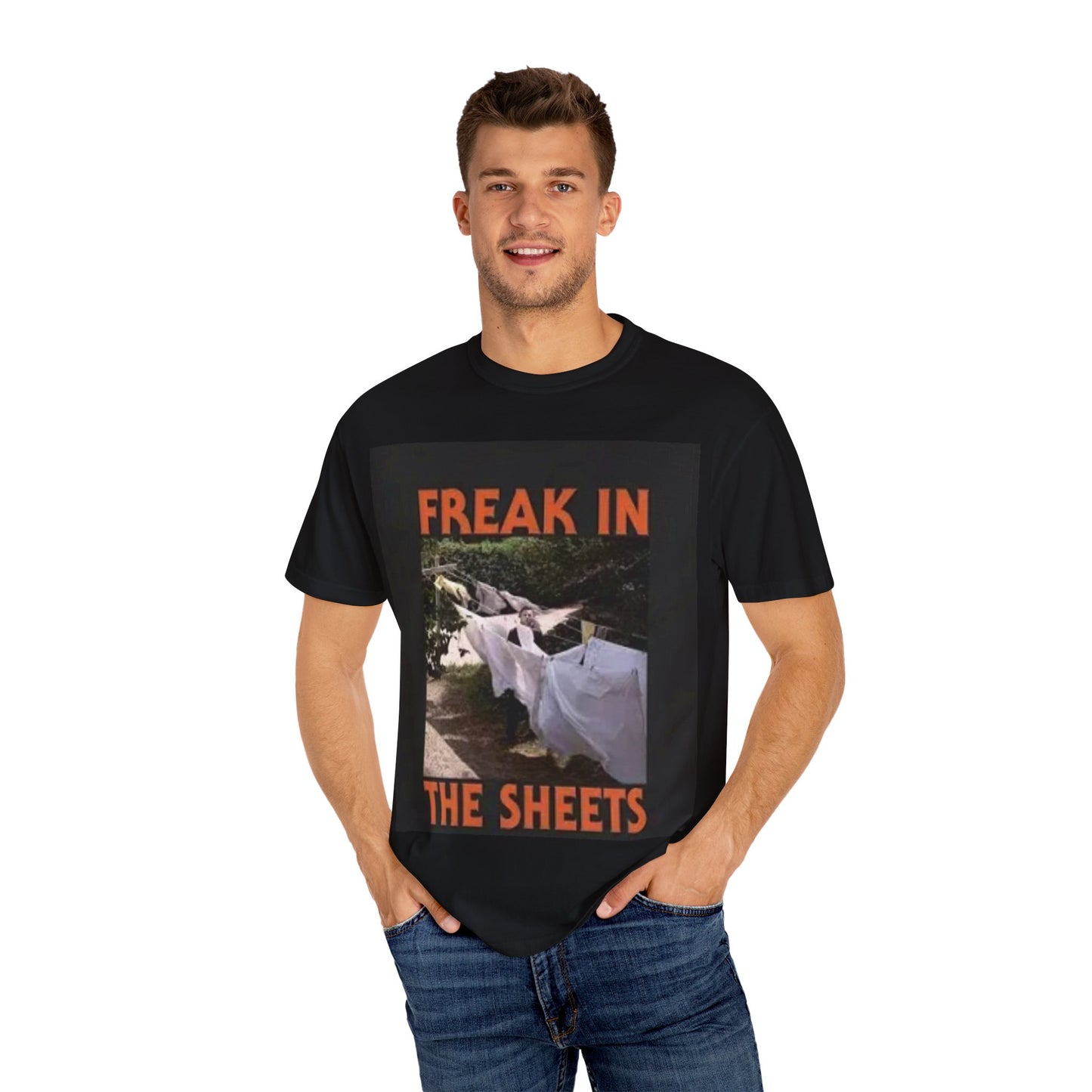Freak in the Sheets T-Shirt, Funny Graphic Tees, Unisex Shirt, Halloween Costume Top, Casual Wear, Gift for Friends
