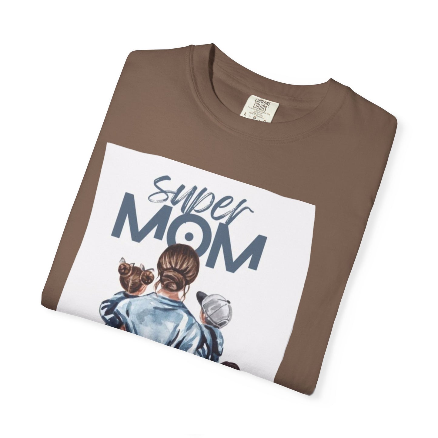 Super Mom T-Shirt, Unisex Garment-Dyed Tee, Perfect Gift for Mother's Day, Casual Wear, Family Outings, Mom Life Essentials