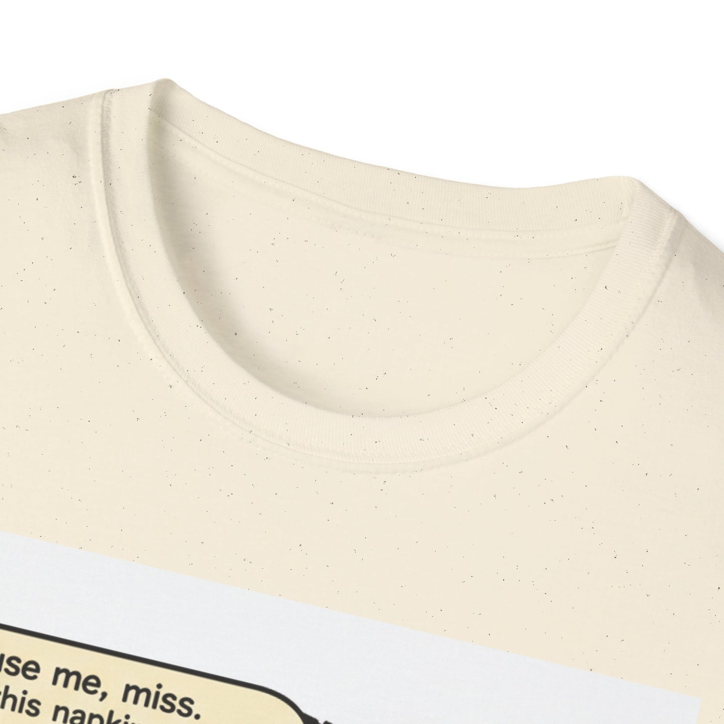 Vintage Comic Tee — “Excuse me, miss… Does this napkin smell like chloroform to you?”