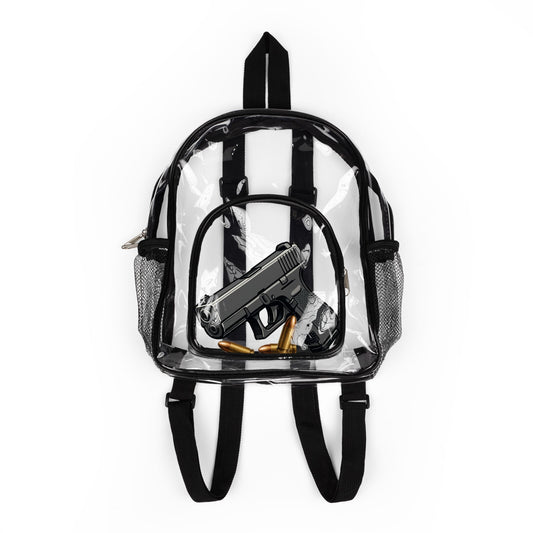Clear Stadium Backpack | Transparent Backpack for Concerts, Festivals, Sporting Events, Security-Friendly Bag, Lightweight Daily Use