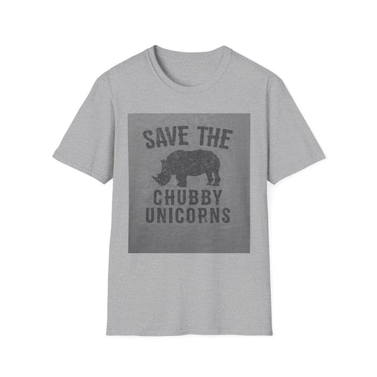 Save the Chubby Unicorns Rhino Shirt — Funny Wildlife Conservation Tee