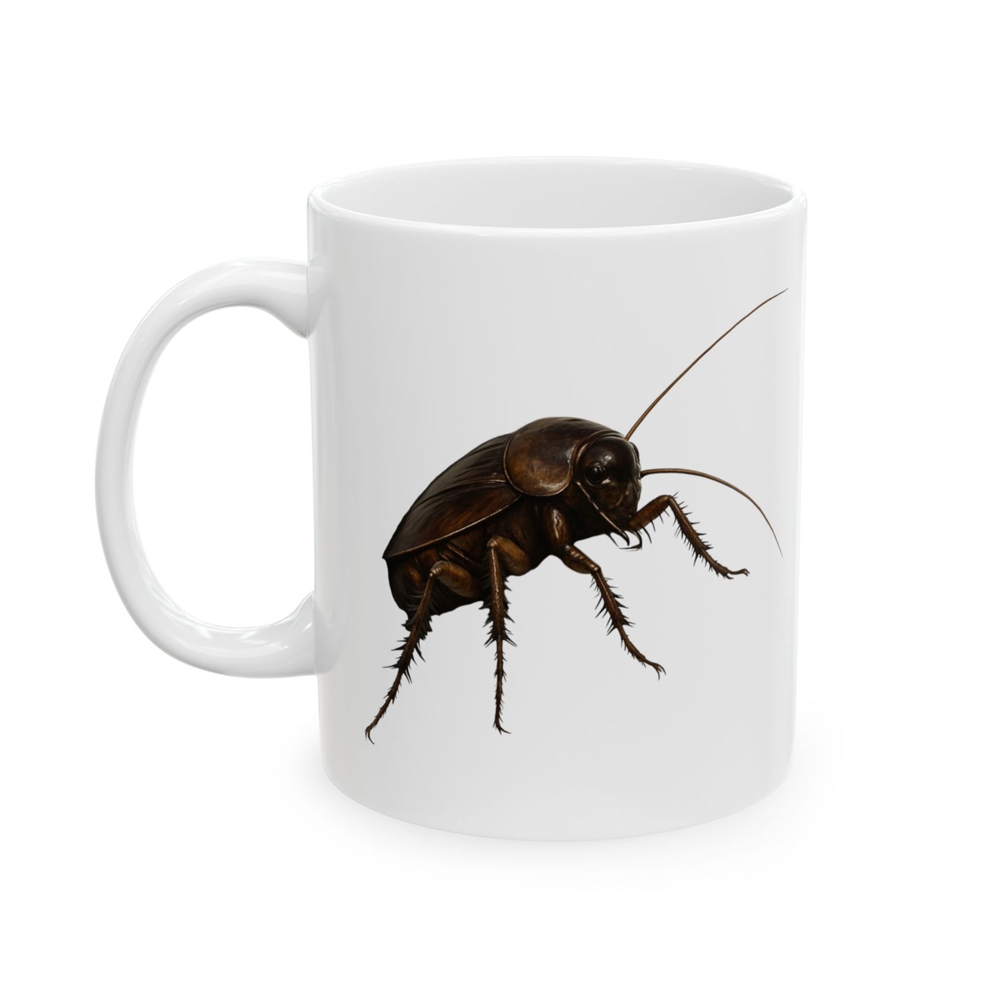 Cockroach Ceramic Mug | Funny Gift for Insect Lovers | Kitchen Decor | 11oz & 15oz Sizes | Unique Homeware | Gift for Him/Her