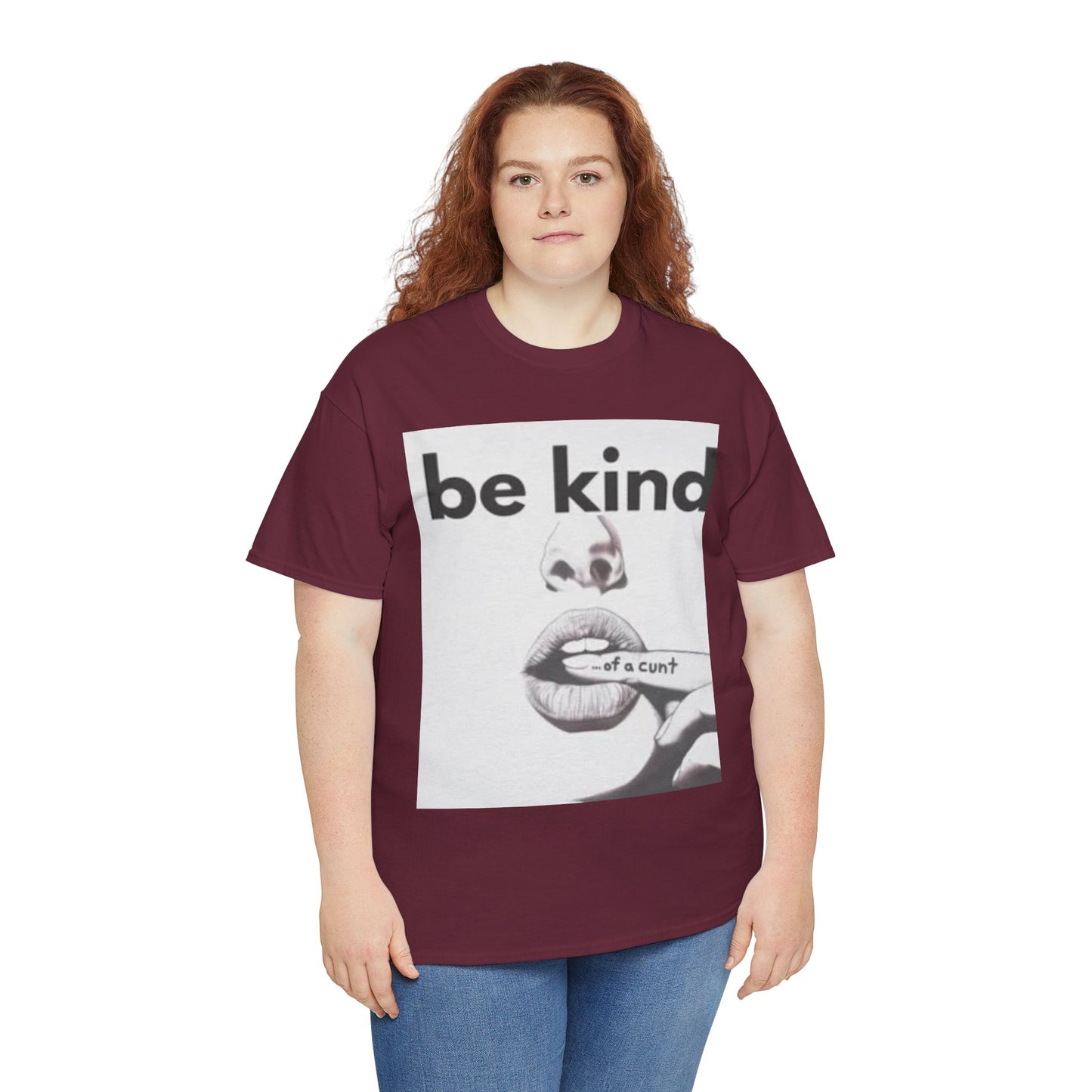 Unisex Heavy Cotton Tee - "Be Kind" Graphic T-Shirt, Casual Wear, Gift for Men & Women, Affirmation Shirt, Everyday Style