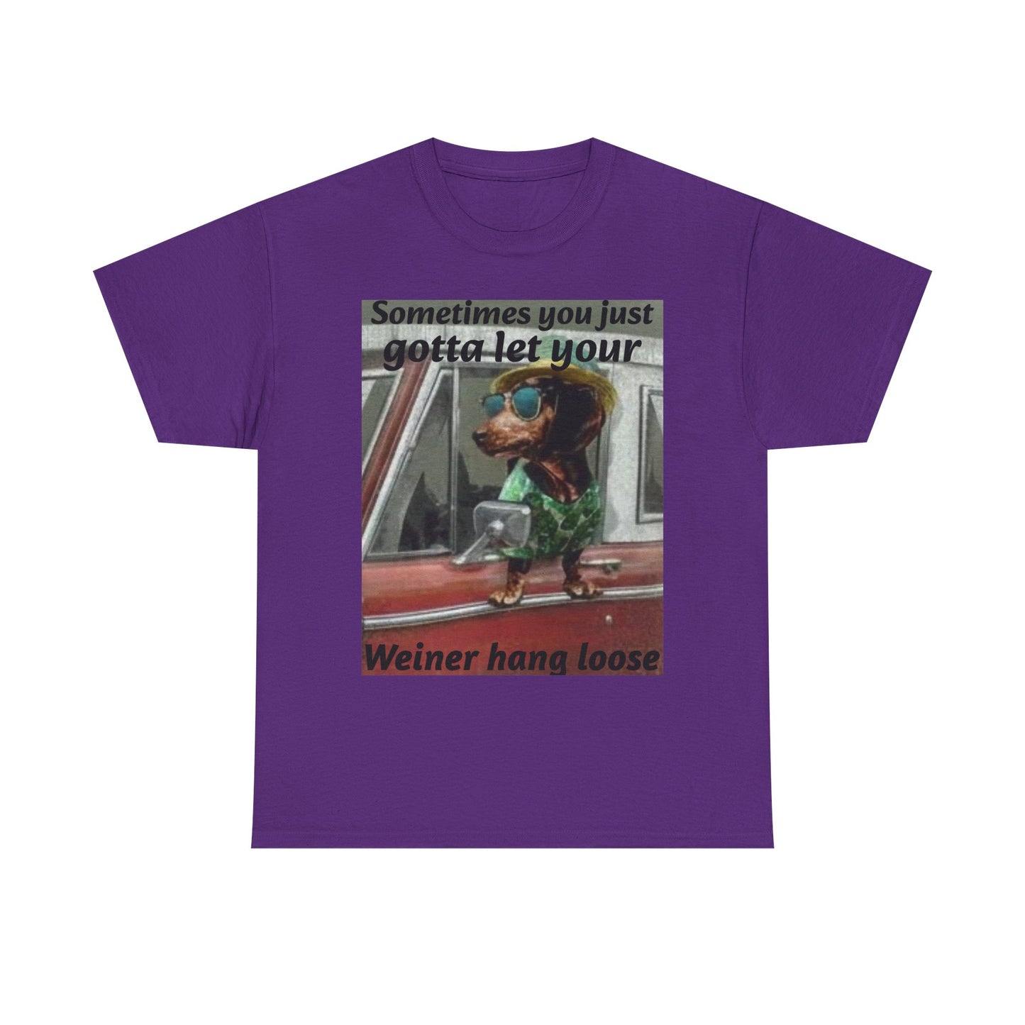 Dachshund 'Let Your Wiener Hang Loose' Graphic Tee