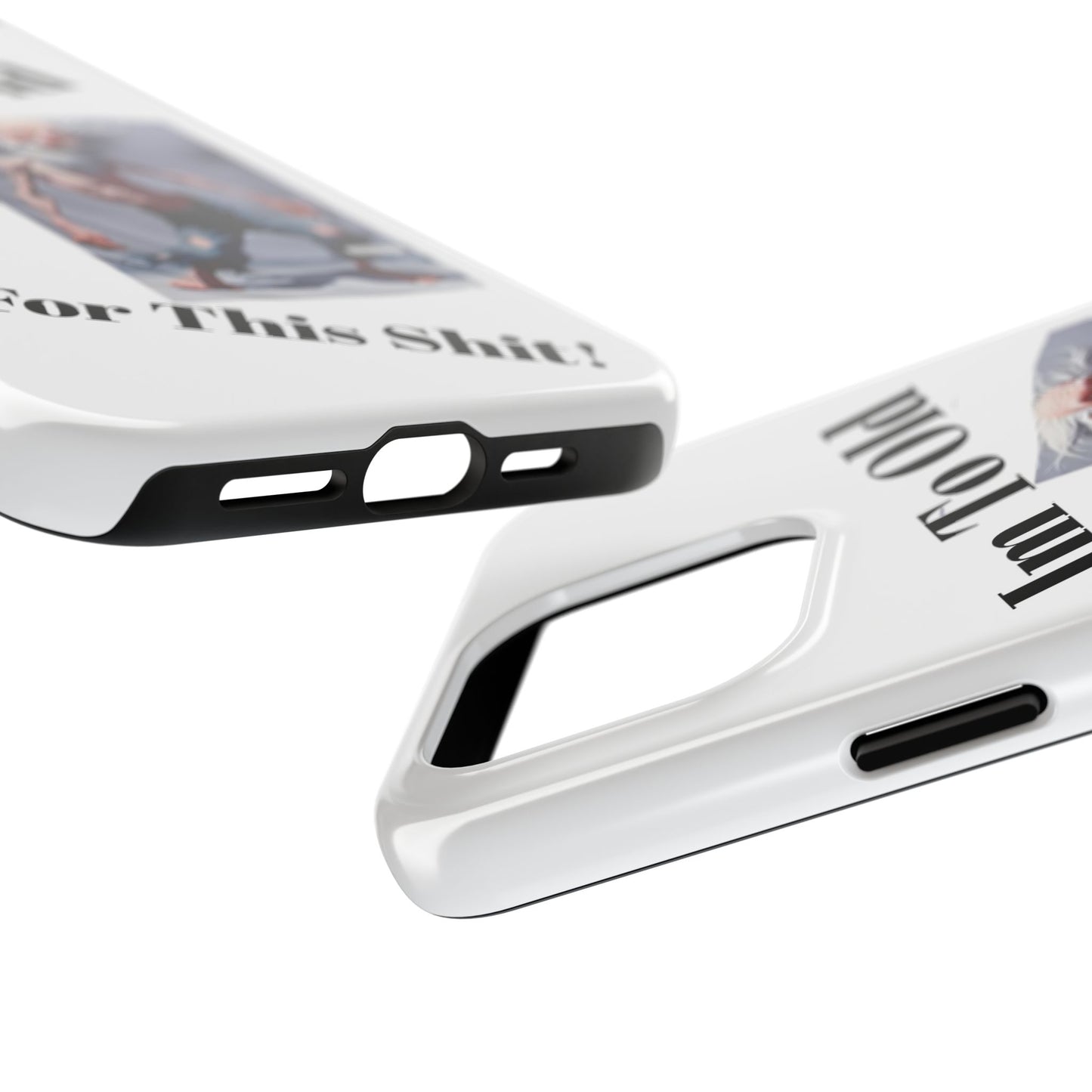 Humorous Tough Phone Cases, Quirky Phone Accessories, Gifts for Seniors, Fun Tech Gadgets, Unique Dad Gifts, Phone Protection