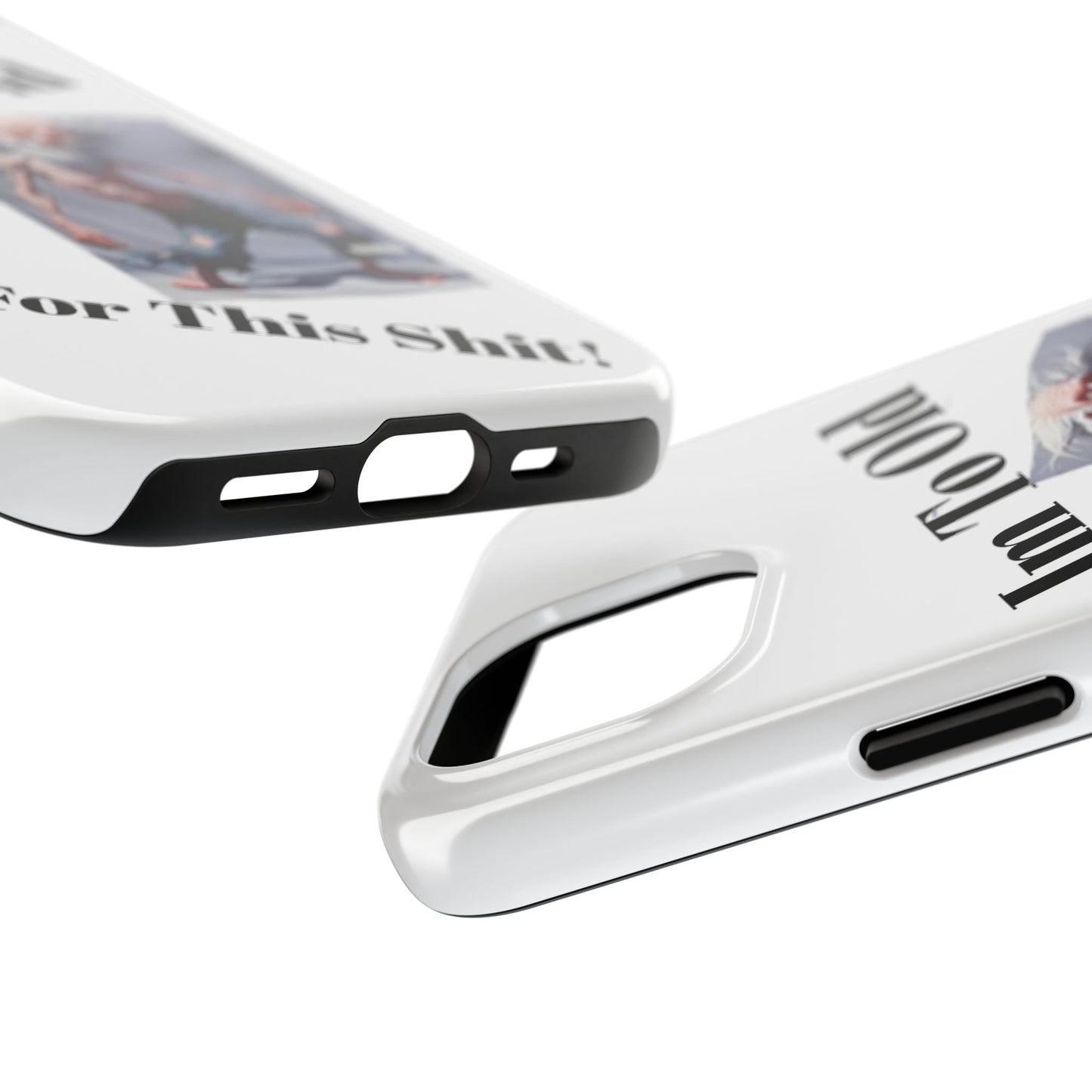 Humorous Tough Phone Cases, Quirky Phone Accessories, Gifts for Seniors, Fun Tech Gadgets, Unique Dad Gifts, Phone Protection