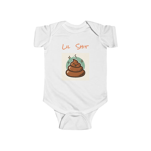 Funny Baby Bodysuit for New Parents, Cute Infant Clothes, Gift for Baby Shower, Toddler Outfit, Humor for Kids, Lil Shit Design