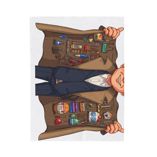 Cozy Velveteen Plush Blanket with Fun Design, Perfect for Home, Gifts, Snuggling, Kids, Holidays