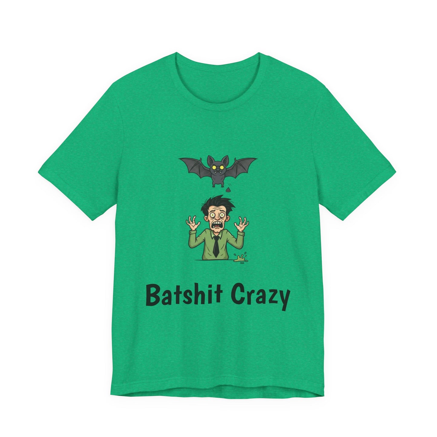 Batshit Crazy T‑Shirt — Funny Halloween Vampire/Bat Graphic Tee