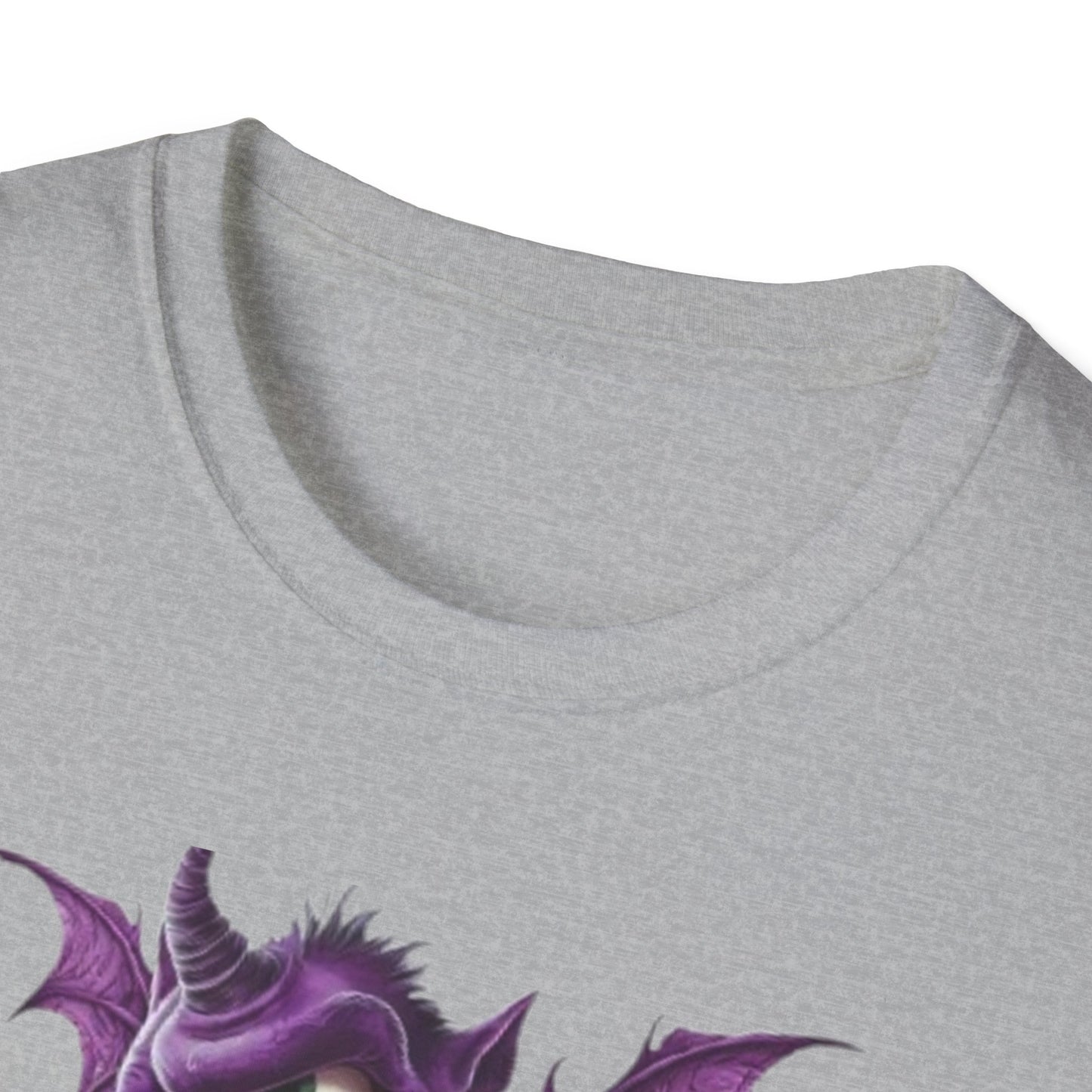 Cute Purple Monster T-Shirt — Playful Bat Creature Graphic Tee