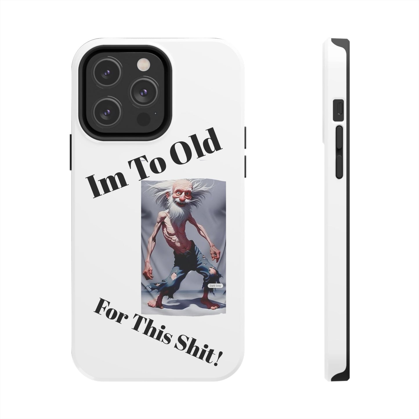 Humorous Tough Phone Cases, Quirky Phone Accessories, Gifts for Seniors, Fun Tech Gadgets, Unique Dad Gifts, Phone Protection