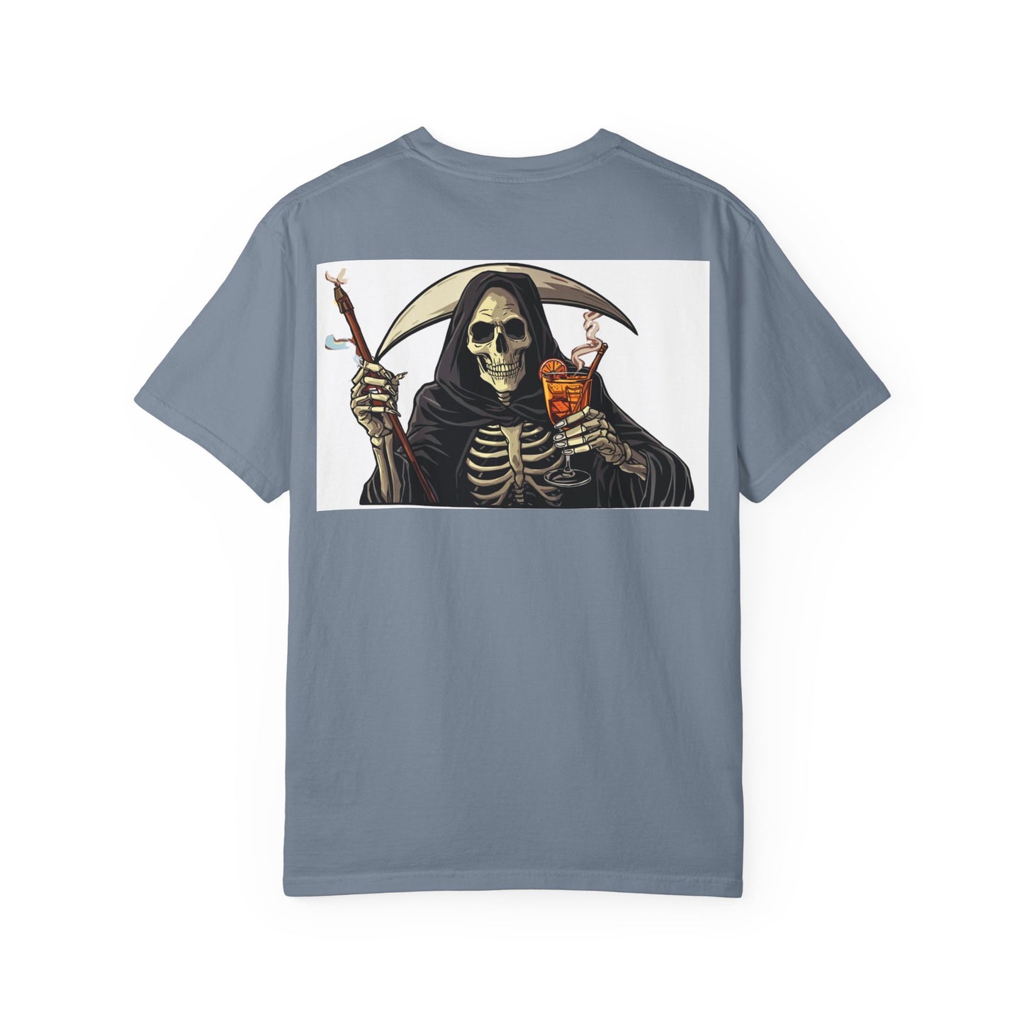 Skull & Scythe T-Shirt — "Everything Will Kill You, So Make It Something Fun" Graphic Tee