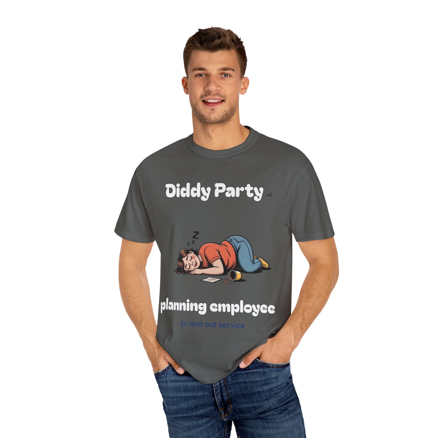 Funny Unisex Garment-Dyed T-shirt – Perfect for Lazy Days and Relaxation