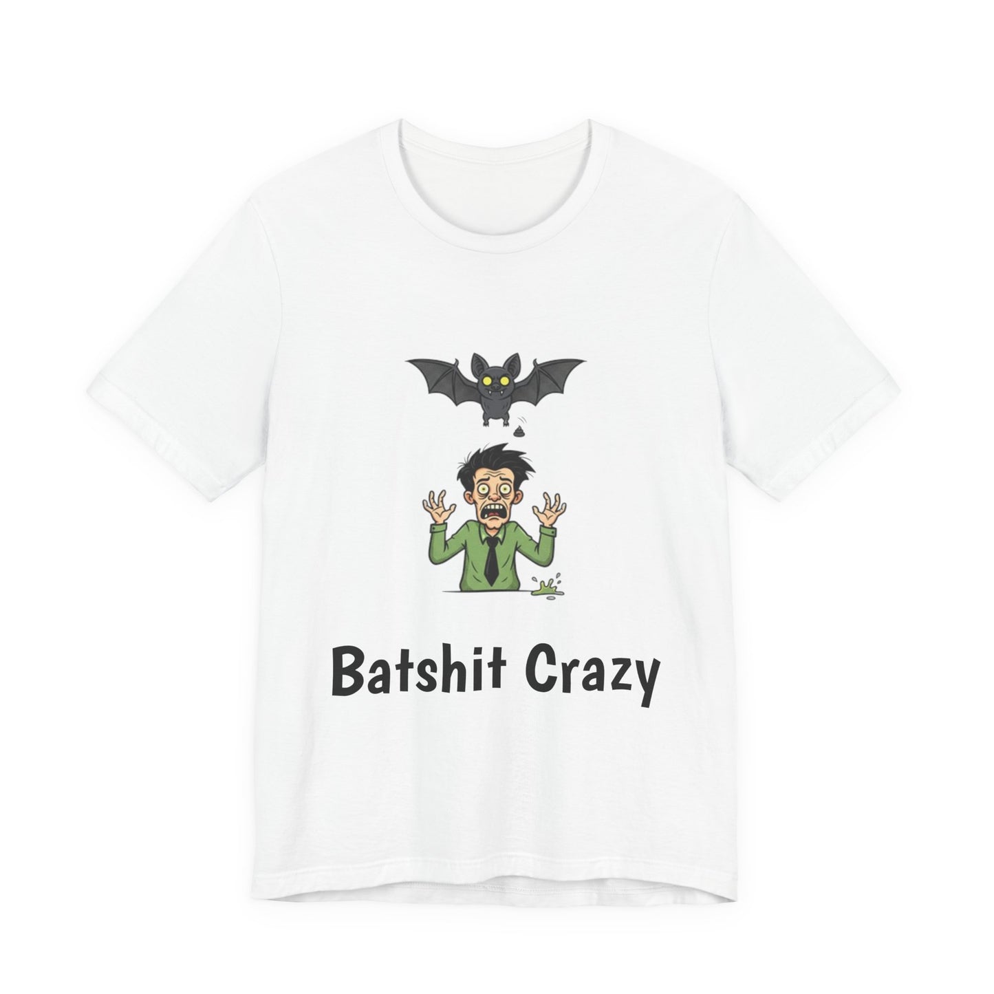 Batshit Crazy T‑Shirt — Funny Halloween Vampire/Bat Graphic Tee