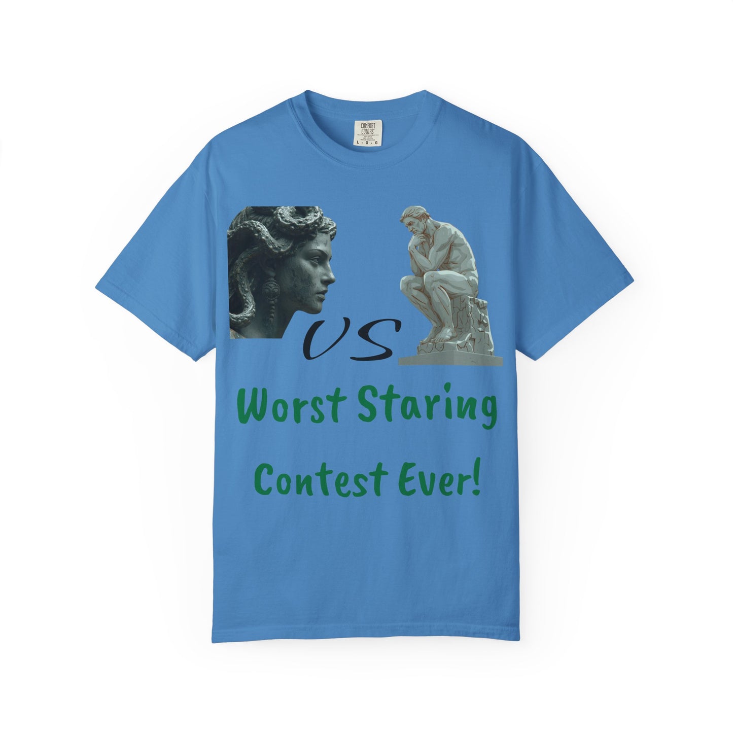 Funny Staring Contest T-shirt, Unisex Graphic Tee, Gift for Friends, Humorous Gift, Quirky Apparel, Birthday Party Outfit