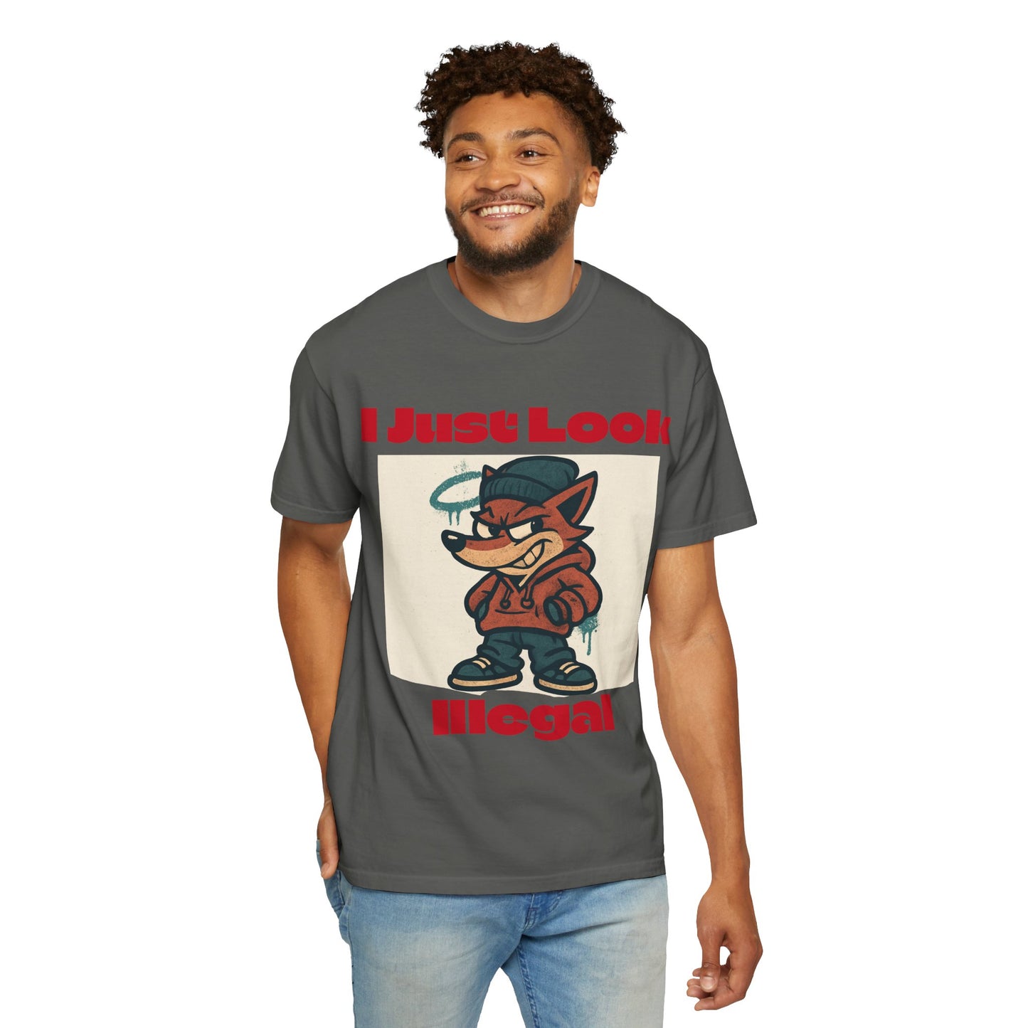 I Just Look Illegal Unisex T-Shirt, Funny Graphic Tee, Streetwear Style, Casual Wear, Gift for Him/Her, Trendy Apparel