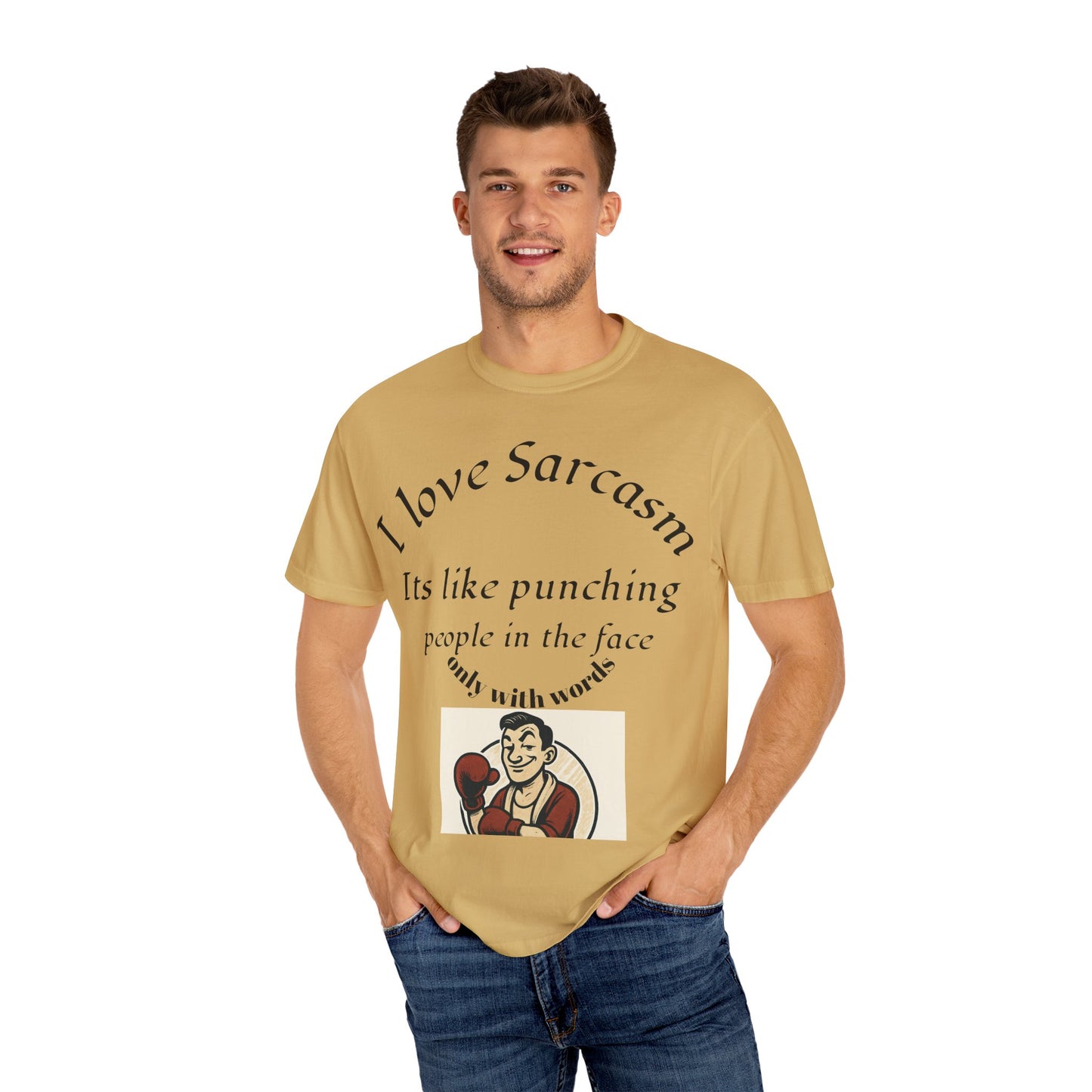 Sarcastic Punch T-Shirt - Humor Tee, Gift for Sarcasm Lovers, Unisex Apparel, Funny Graphic Top, Casual Wear