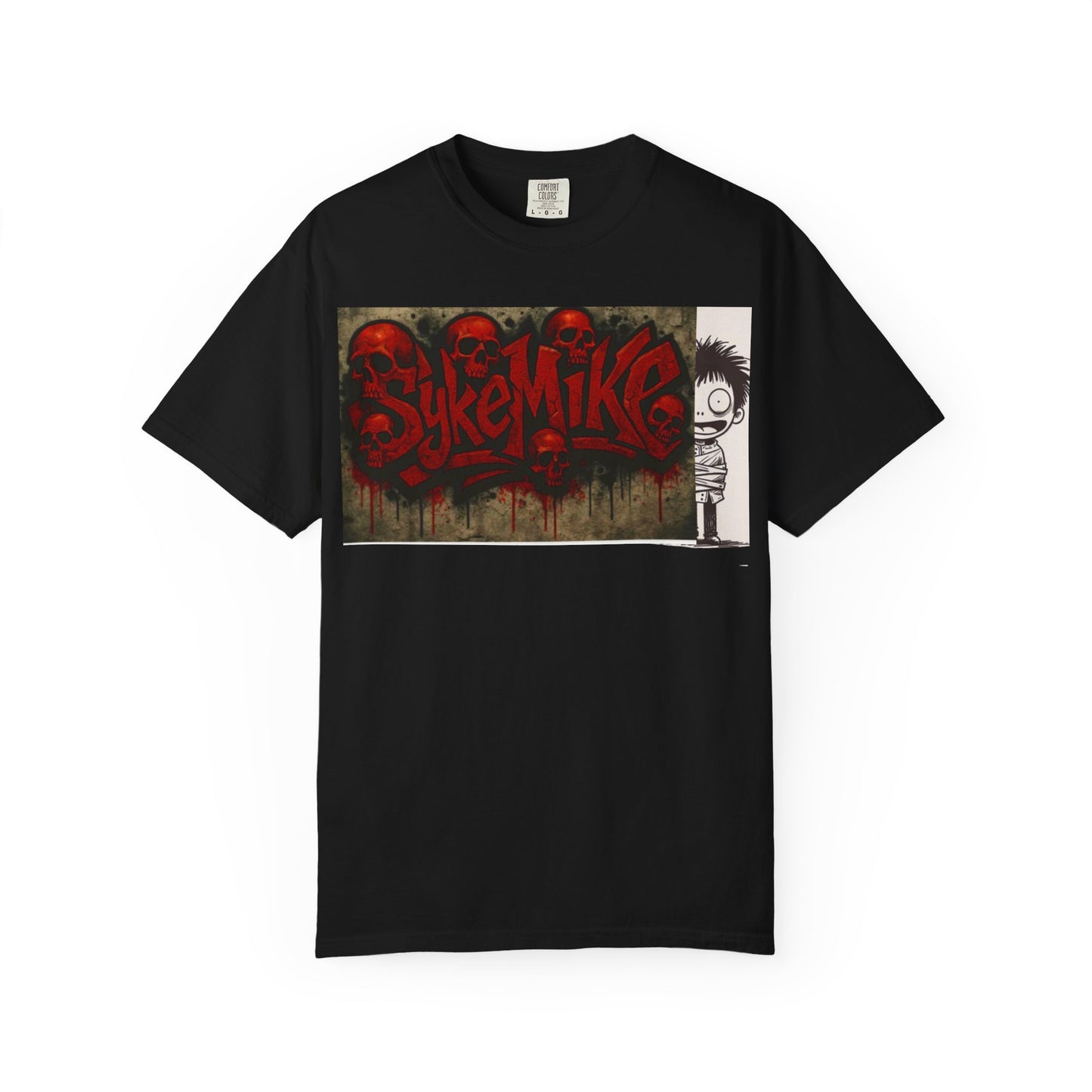 Unique Graphic Unisex T-shirt with SykeMike Design, Streetwear Fashion, Casual Wear, Gift for Friends, Creative Expression