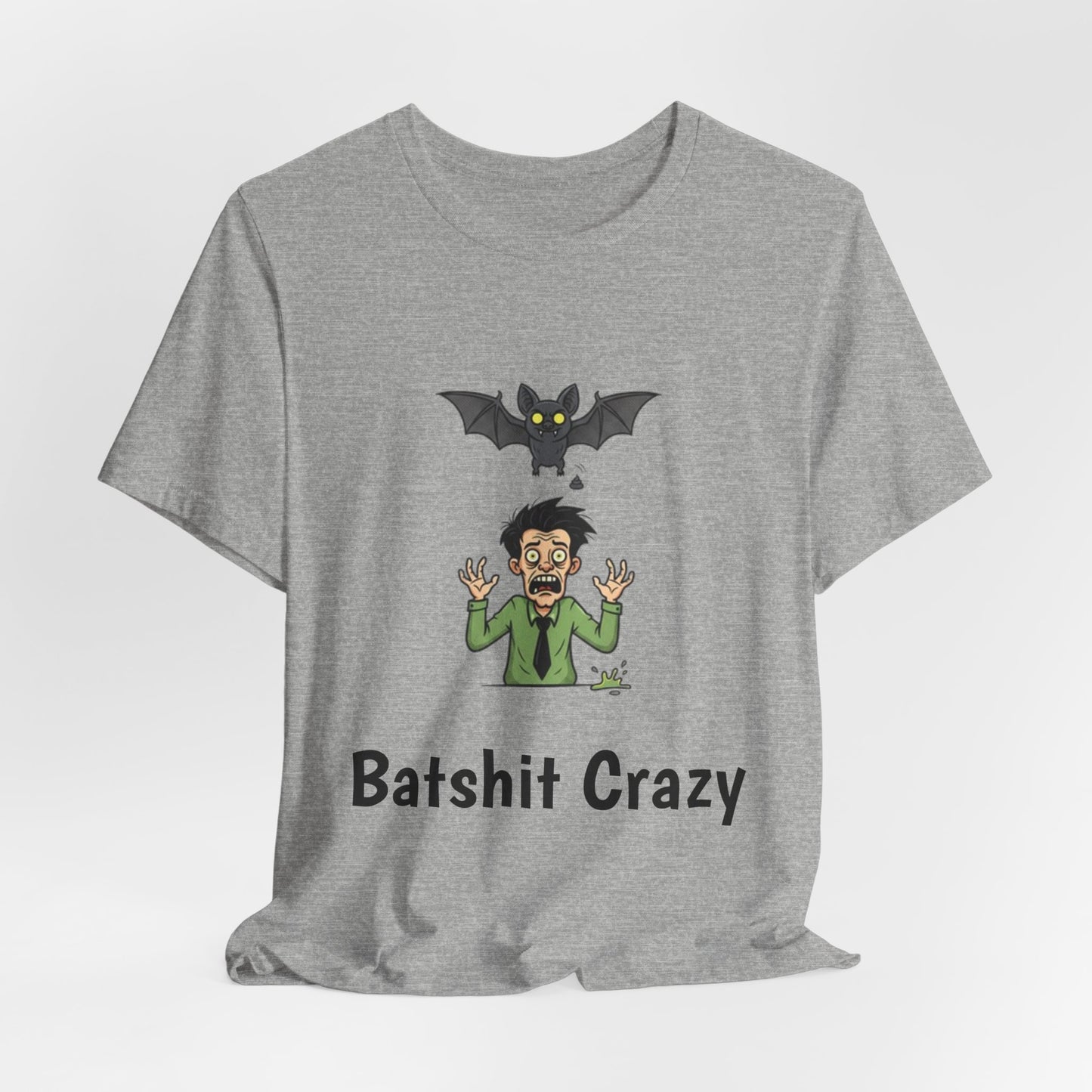 Batshit Crazy T‑Shirt — Funny Halloween Vampire/Bat Graphic Tee