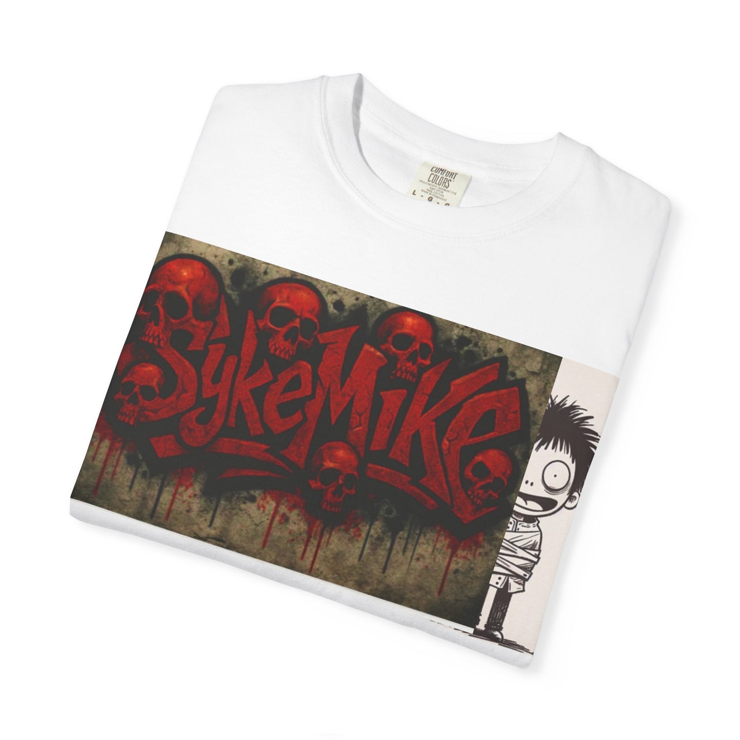 Unique Graphic Unisex T-shirt with SykeMike Design, Streetwear Fashion, Casual Wear, Gift for Friends, Creative Expression