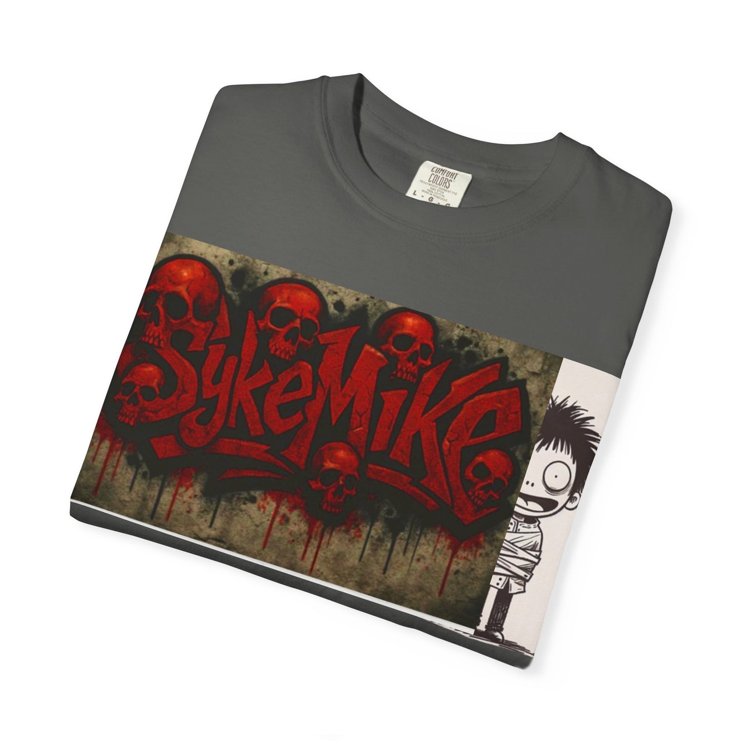 Unique Graphic Unisex T-shirt with SykeMike Design, Streetwear Fashion, Casual Wear, Gift for Friends, Creative Expression