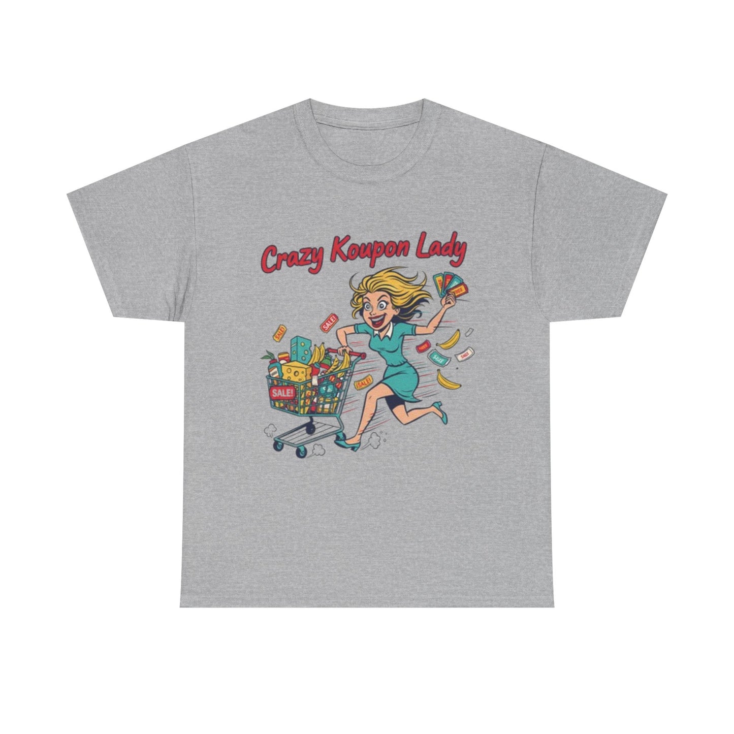 T-Shirt — "Crazy Coupon Lady" Shopper Graphic Tee | Funny Couponing Gift