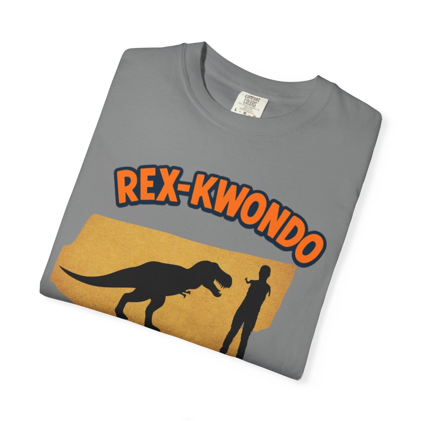 Rex-Kwondo T-Shirt — Funny Dinosaur Martial Arts Tee (“It's all in the wrist”)