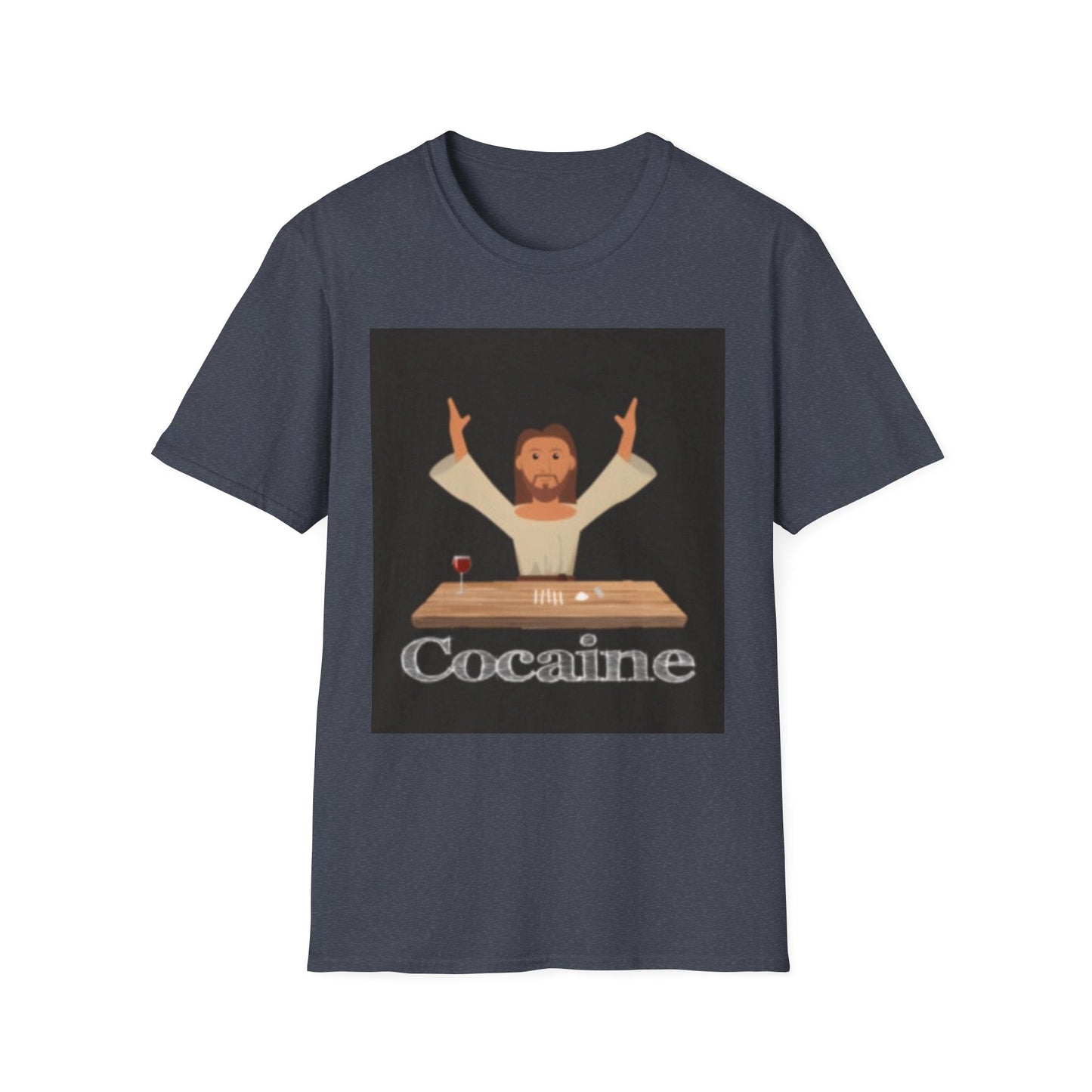 Cocaines Miracle Unisex Softstyle T-Shirt, Men's & Women's Tee, Funny Graphic Shirt, Humorous Gift, Casual Wear, Birthday Present
