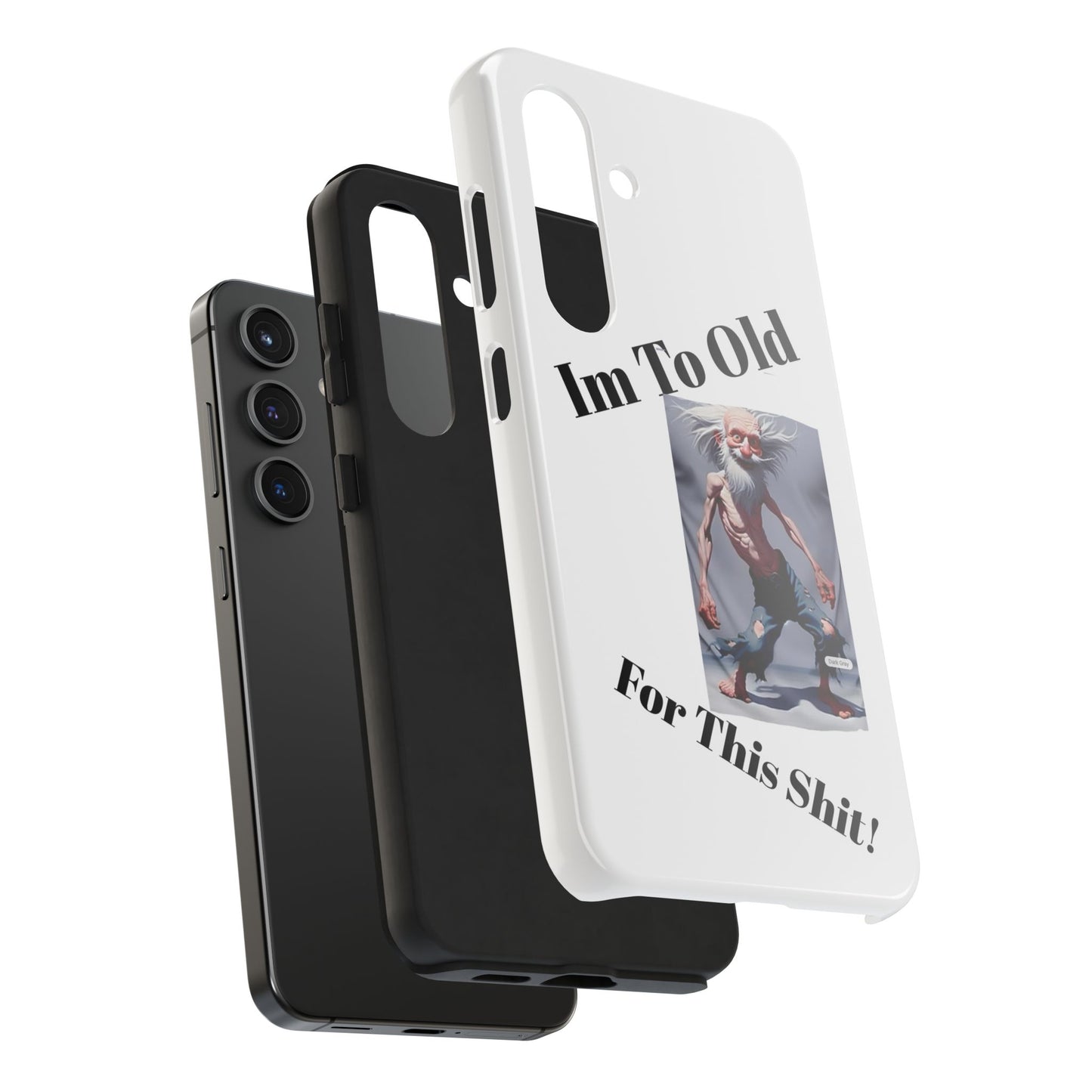 Humorous Tough Phone Cases, Quirky Phone Accessories, Gifts for Seniors, Fun Tech Gadgets, Unique Dad Gifts, Phone Protection
