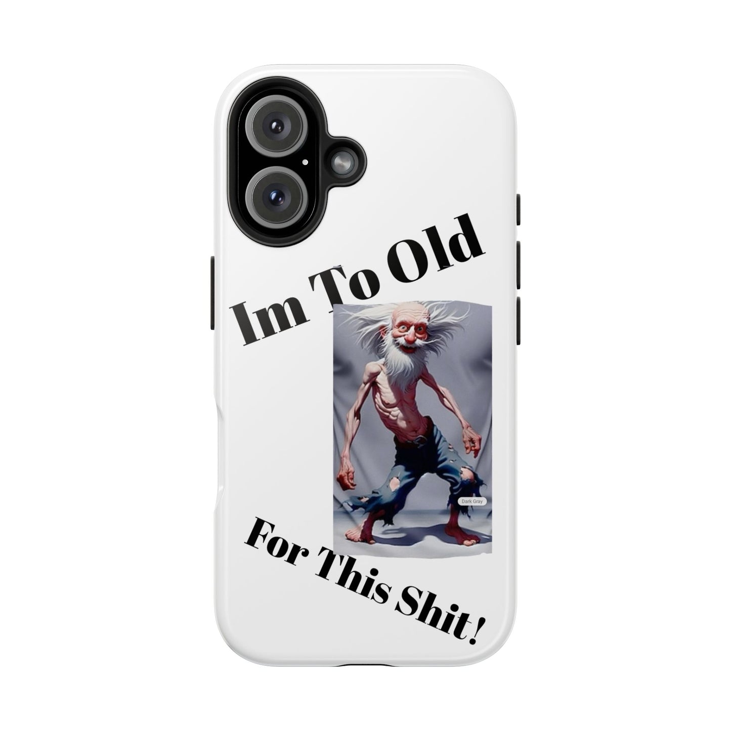 Humorous Tough Phone Cases, Quirky Phone Accessories, Gifts for Seniors, Fun Tech Gadgets, Unique Dad Gifts, Phone Protection