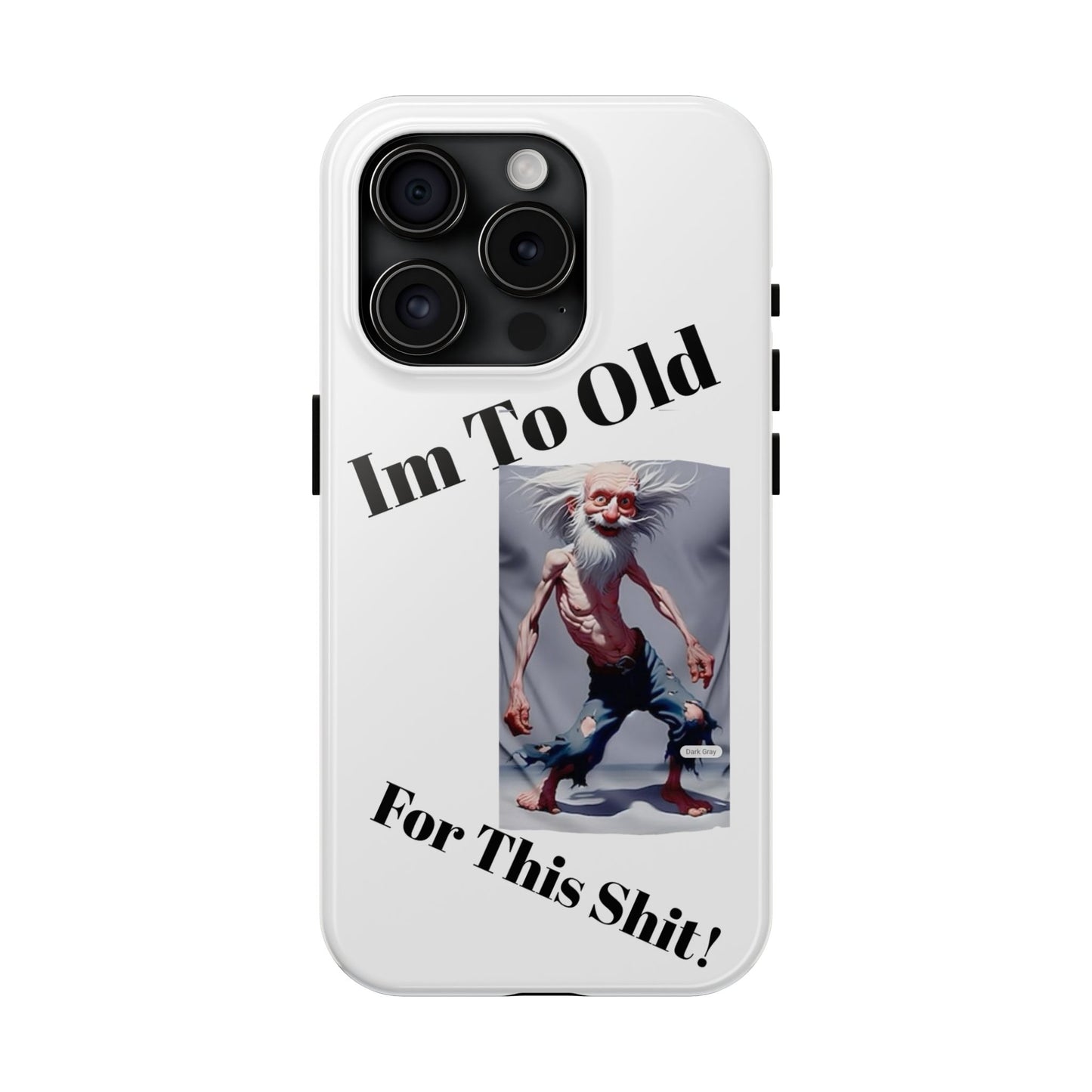 Humorous Tough Phone Cases, Quirky Phone Accessories, Gifts for Seniors, Fun Tech Gadgets, Unique Dad Gifts, Phone Protection