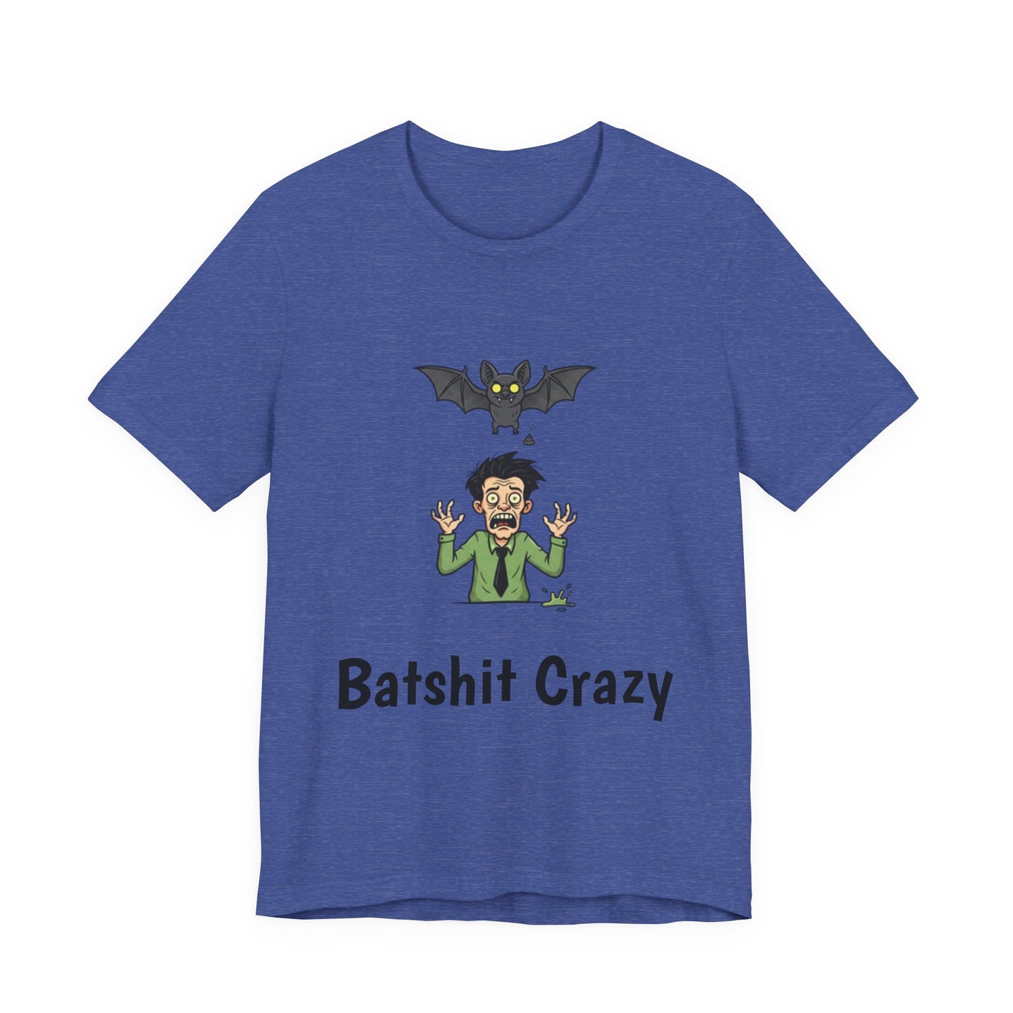 Batshit Crazy T‑Shirt — Funny Halloween Vampire/Bat Graphic Tee