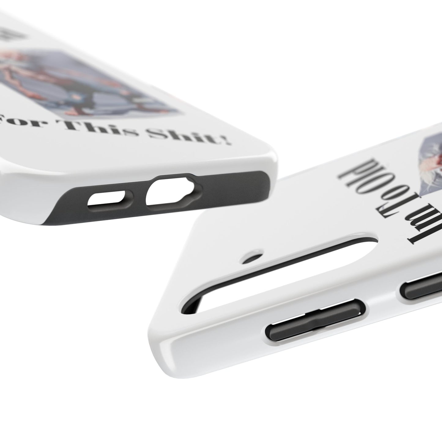 Humorous Tough Phone Cases, Quirky Phone Accessories, Gifts for Seniors, Fun Tech Gadgets, Unique Dad Gifts, Phone Protection