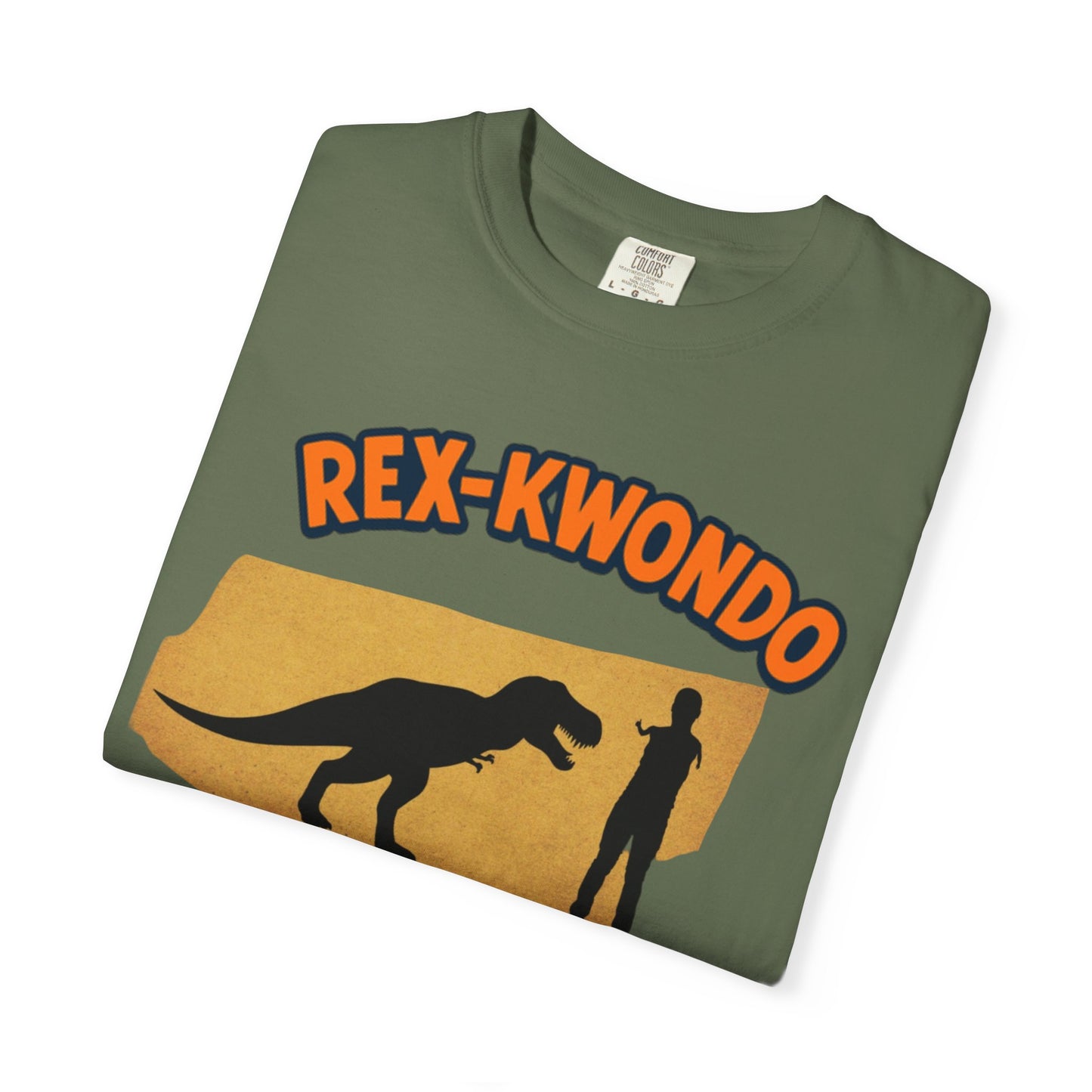 Rex-Kwondo T-Shirt — Funny Dinosaur Martial Arts Tee (“It's all in the wrist”)