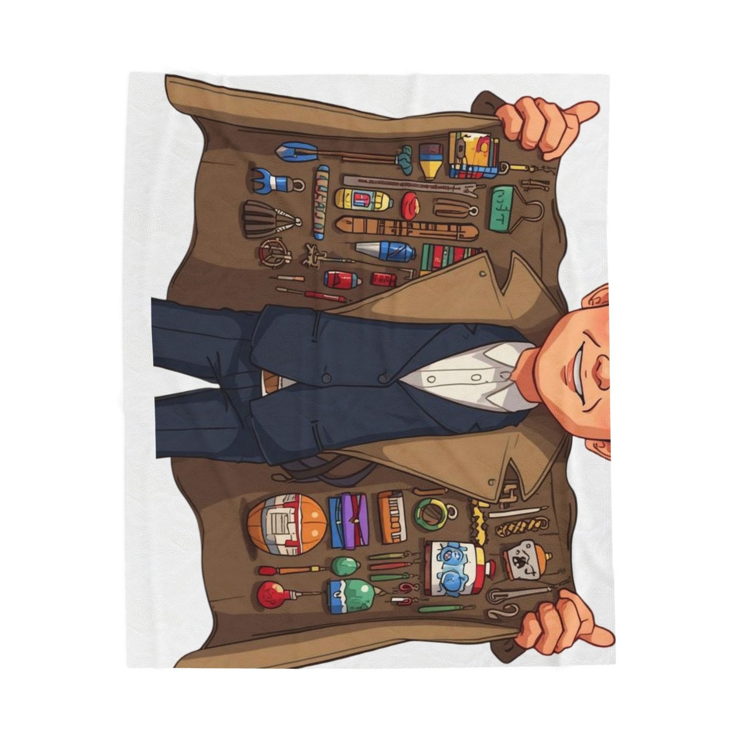 Cozy Velveteen Plush Blanket with Fun Design, Perfect for Home, Gifts, Snuggling, Kids, Holidays