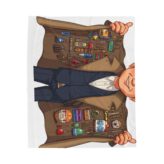 Cozy Velveteen Plush Blanket with Fun Design, Perfect for Home, Gifts, Snuggling, Kids, Holidays