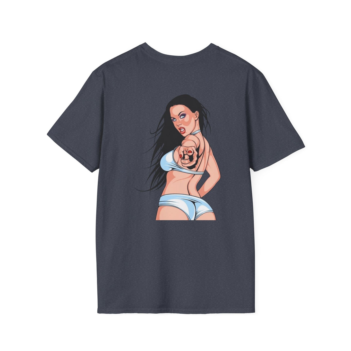 T-Shirt — "Rubber Buns and Liquor" Retro Breakfast & Whiskey Graphic Tee