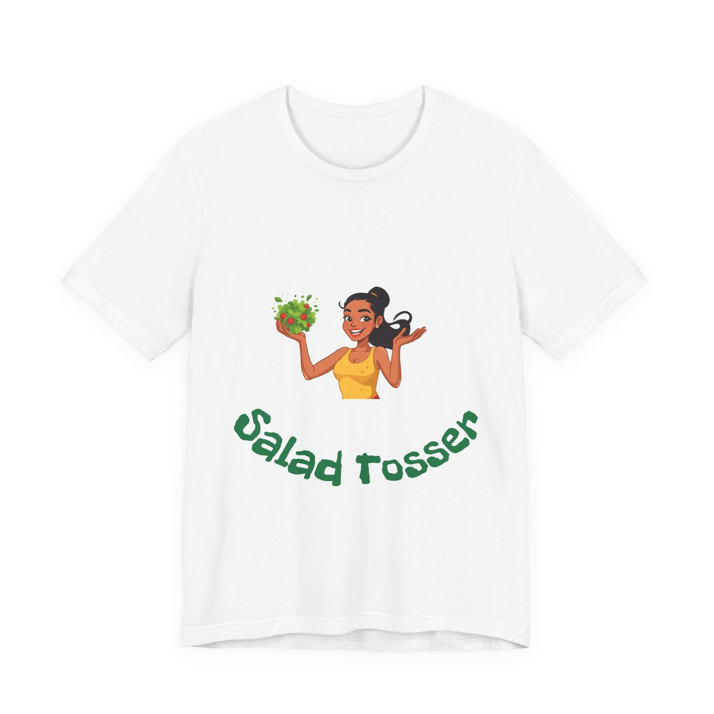 Salad Tosser Graphic Tee, Fun Kitchen Shirt, Gift for Chefs, Casual Summer Wear, Unique Foodie Apparel